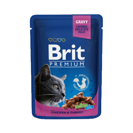 Brit Premium by Nature Cat Wet | Chicken & Turkey (Saqueta) 100 g