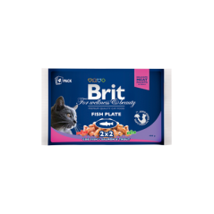 Brit Premium by Nature Cat Multipack Wet | Fish Plate (Saqueta) 4 x 100 g