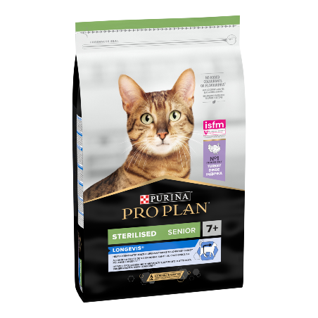 Pro Plan Cat Longevis Sterilised Adult 7+ Turkey & Rice 1,5 kg