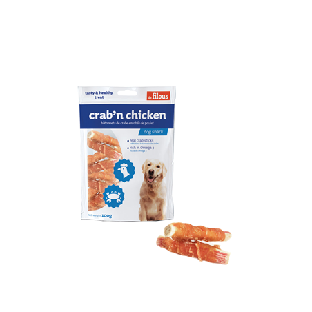 Eurosiam Dog Snack Crab & Chicken 100 g