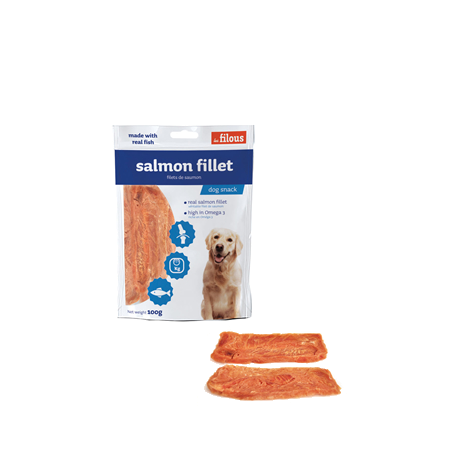 Eurosiam Dog Snack Salmon Fillet 100 g