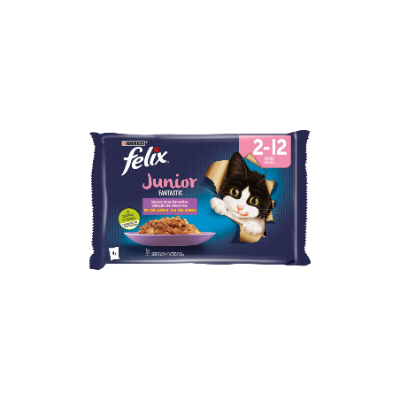 Felix Fantastic Junior Grelhados em Gelatina | Wet (Saqueta) 12 X 4 x 85 g