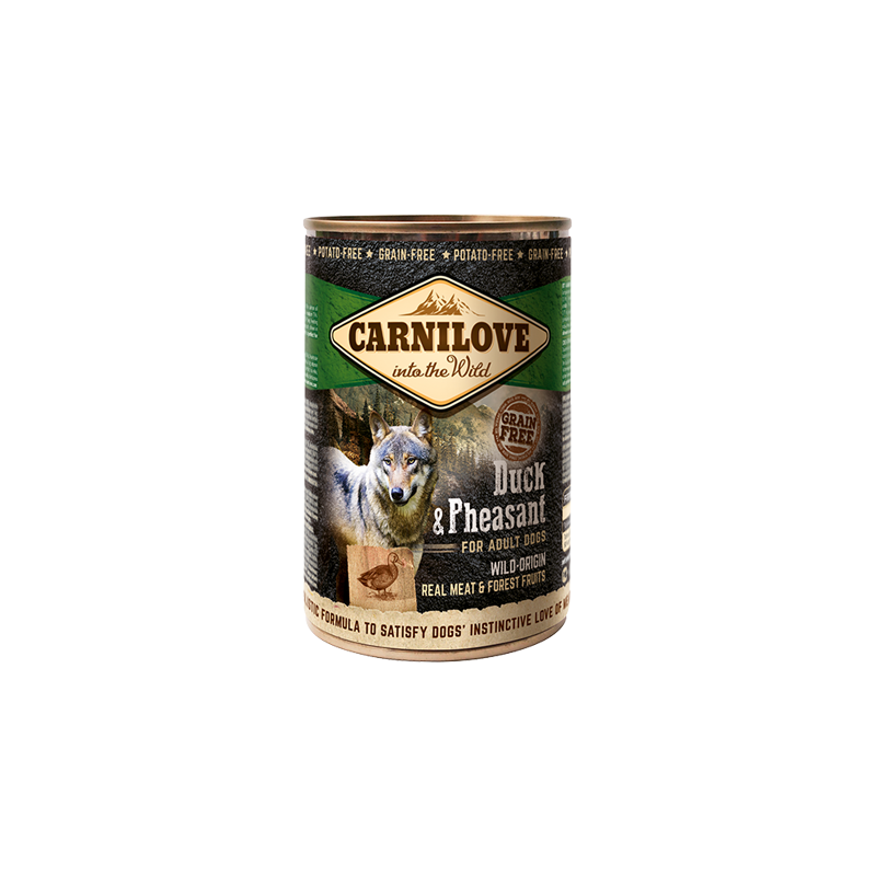 Carnilove Grain-Free Duck & Pheasant Adult Dog | Wet (Lata) 400 g