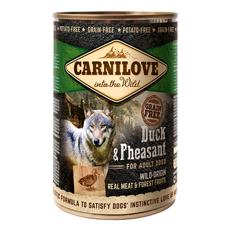 Carnilove Grain-Free Duck & Pheasant Adult Dog | Wet (Lata) 400 g