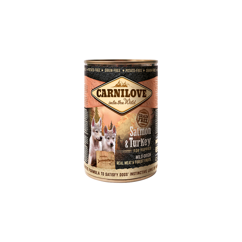 Carnilove Grain-Free Salmon & Turkey Puppies | Wet (Lata) 6 X 400 g