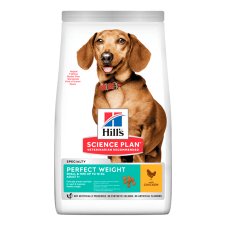 Hills Science Plan Dog Perfect Weight Small & Mini Adult with Chicken 1,5 kg