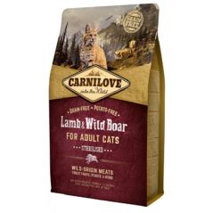 Carnilove Grain-Free Cat Adult Sterilized Lamb & Wild Boar 6 kg