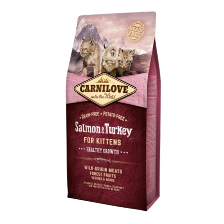 Carnilove Grain-Free Kitten Healthy Growth Salmon & Turkey 400 g