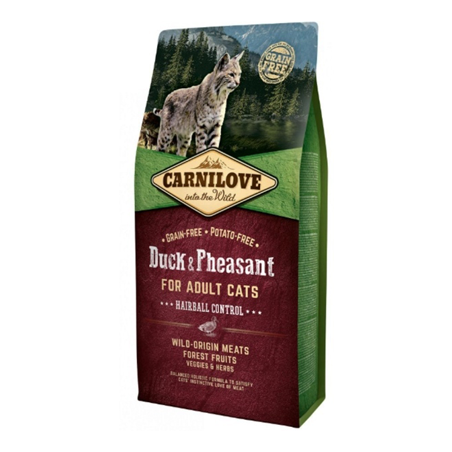 Carnilove Grain-Free Cat Adult Hairball Control Duck & Pheasant 2 kg