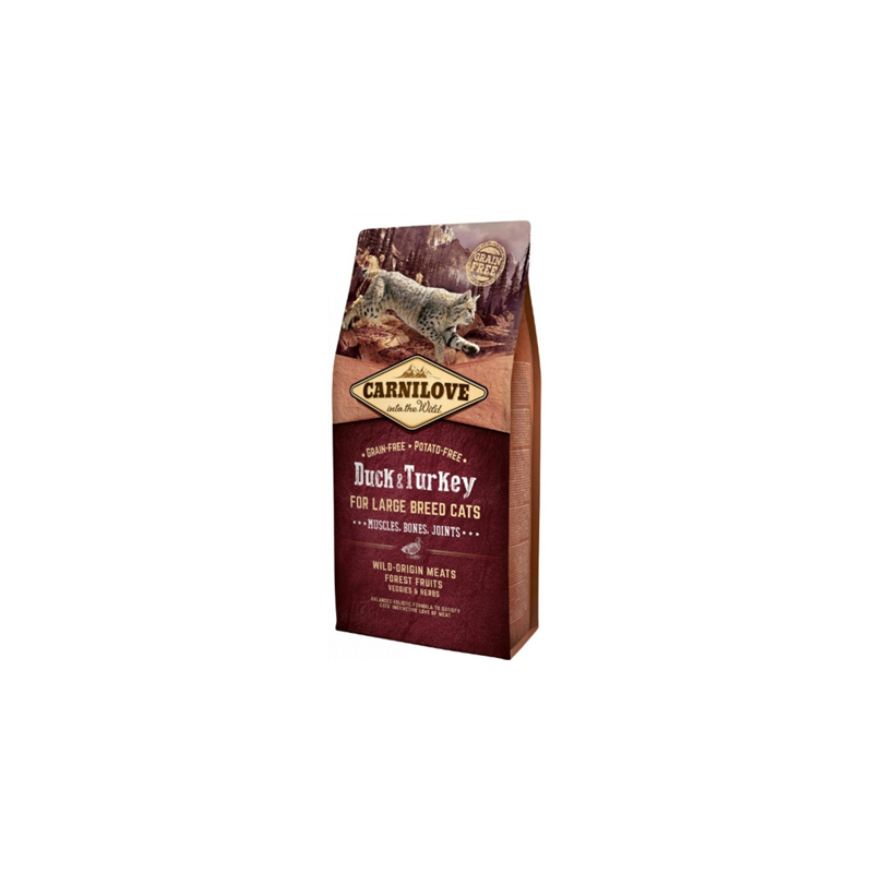 Carnilove Grain-Free Cat Adult Large Breed Duck & Turkey 2 kg