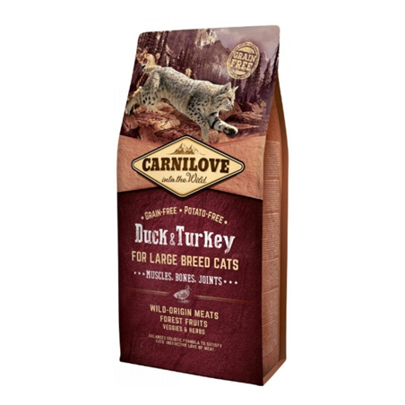 Carnilove Grain-Free Cat Adult Large Breed Duck & Turkey 2 kg