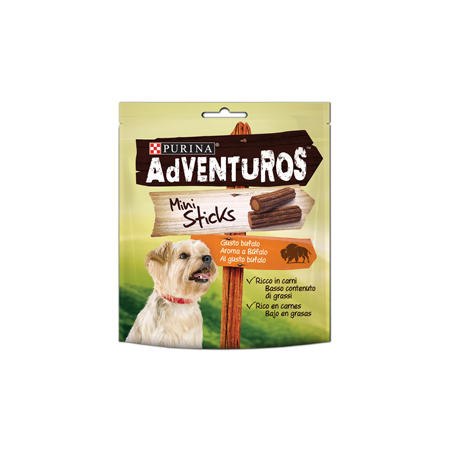 Adventuros Mini Sticks Buffalo Flavour 6 X 90 g