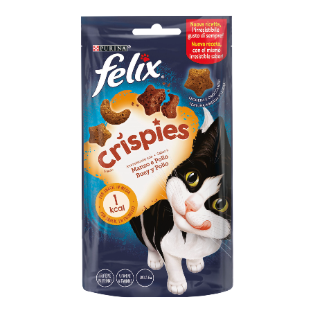 Felix Crispies Sabor a Vaca e Frango 8 X 45 g