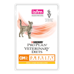 PPVD Feline OM - Obesity Management | Wet (Saqueta) Caixa 10 Saquetas 85 g