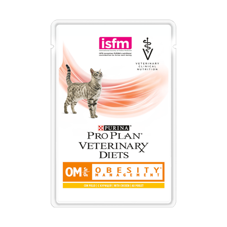 PPVD Feline OM - Obesity Management | Wet (Saqueta) Caixa 10 Saquetas 85 g