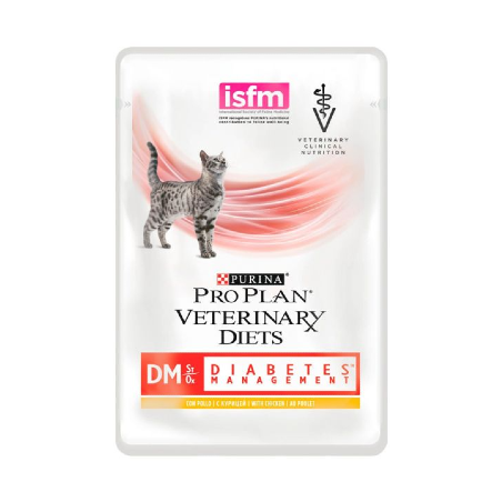 PPVD Feline DM - Diabetes Management | Wet (Saqueta) Caixa 10 Saquetas 85 g