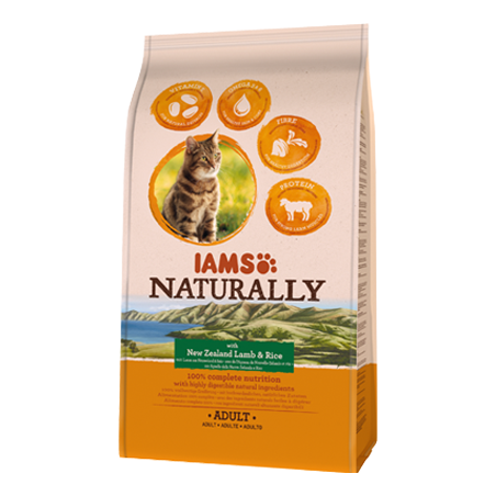 Iams Naturally Cat Adult Lamb & Rice 700 g