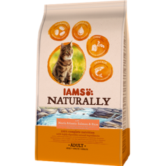 Iams Naturally Cat Adult Salmon & Rice 270 g