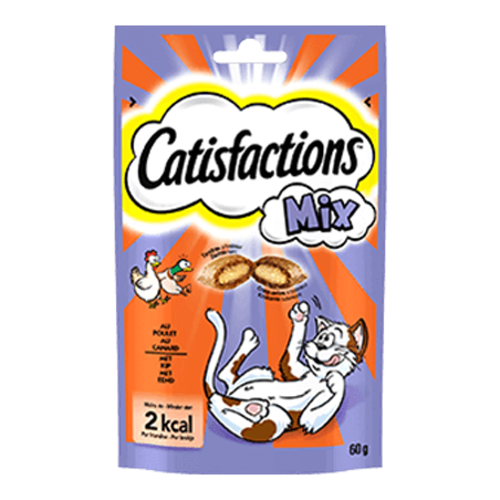 Catisfaction Snack Mix Frango & Pato 6 X 60 g