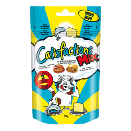 Catisfaction Snack Mix Queijo & Salmão 6 X 65 g