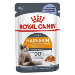 Royal Canin Cat Hair & Skin in Jelly | Wet (Saqueta) 12 X 85 g