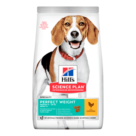 Hills Science Plan Dog Perfect Weight Medium Adult with Chicken 2 kg