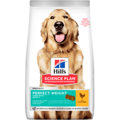 Hills Science Plan Dog Perfect Weight Large Breed Adult with Chicken 12 kg