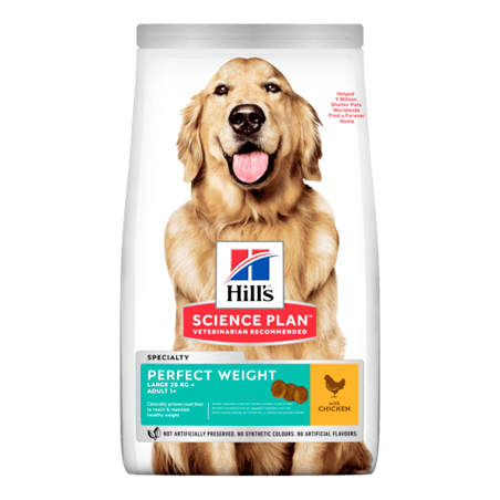 Hills Science Plan Dog Perfect Weight Large Breed Adult with Chicken 12 kg