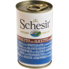 Schesir Cat Atum com Sardinha ao Natural | Wet (Lata) 24 X 140 g