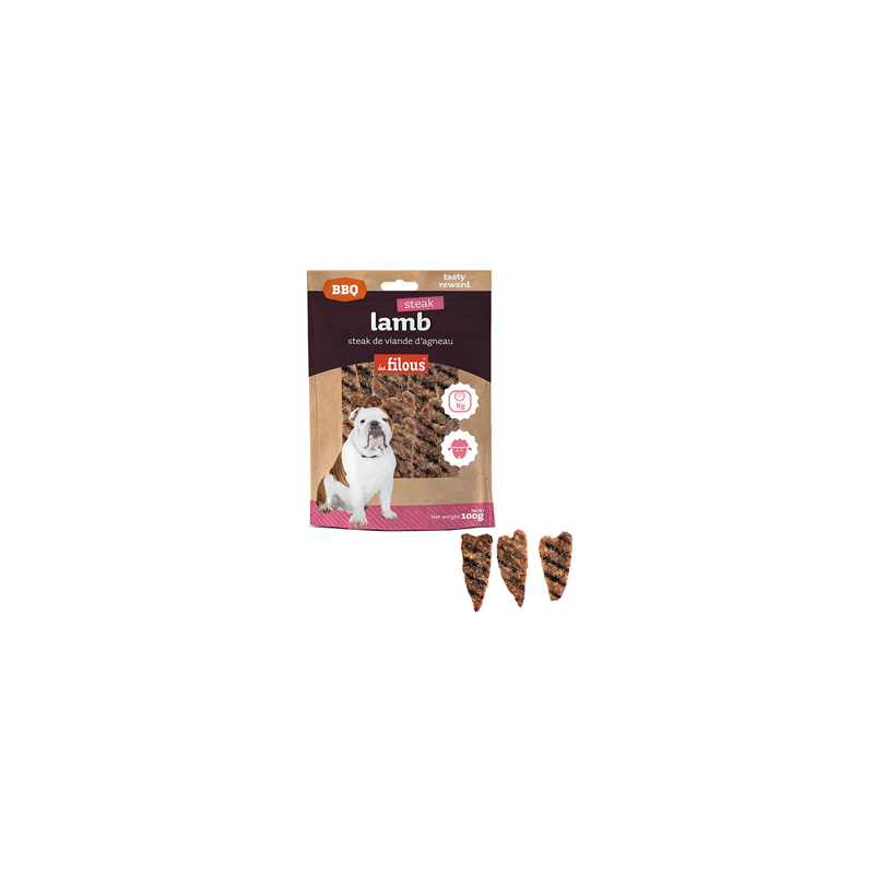 Eurosiam Dog Snack Steak Lamb BBQ 100 g