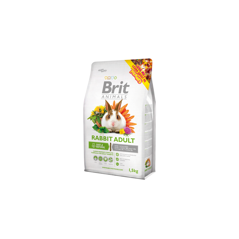 Ração para Roedores Brit Animals Rabbit Adult 300 g