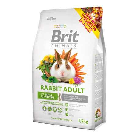 Ração para Roedores Brit Animals Rabbit Adult 300 g