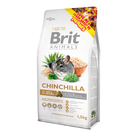 Ração para Roedores Brit Animals Chinchilla 1,5 kg