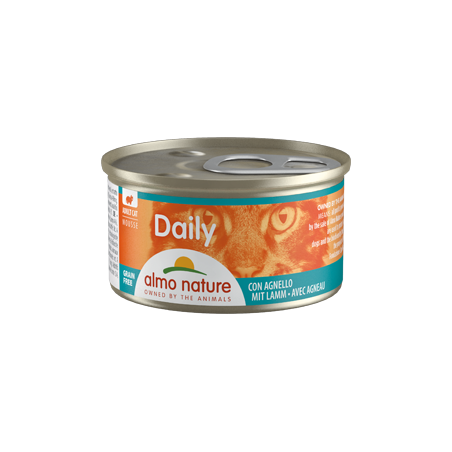 Almo Nature Cat Daily Mousse with Lamb | Wet (Lata) 24 X 85 g