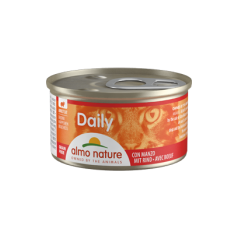 Almo Nature Cat Daily Diced with Beef | Wet (Lata) 24 X 85 g