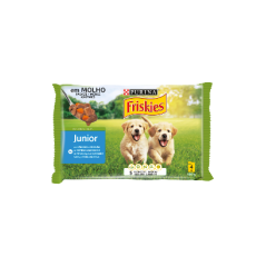 Friskies Junior com Frango e Cenouras em Molho | Wet (Saqueta) 4 x 100 g