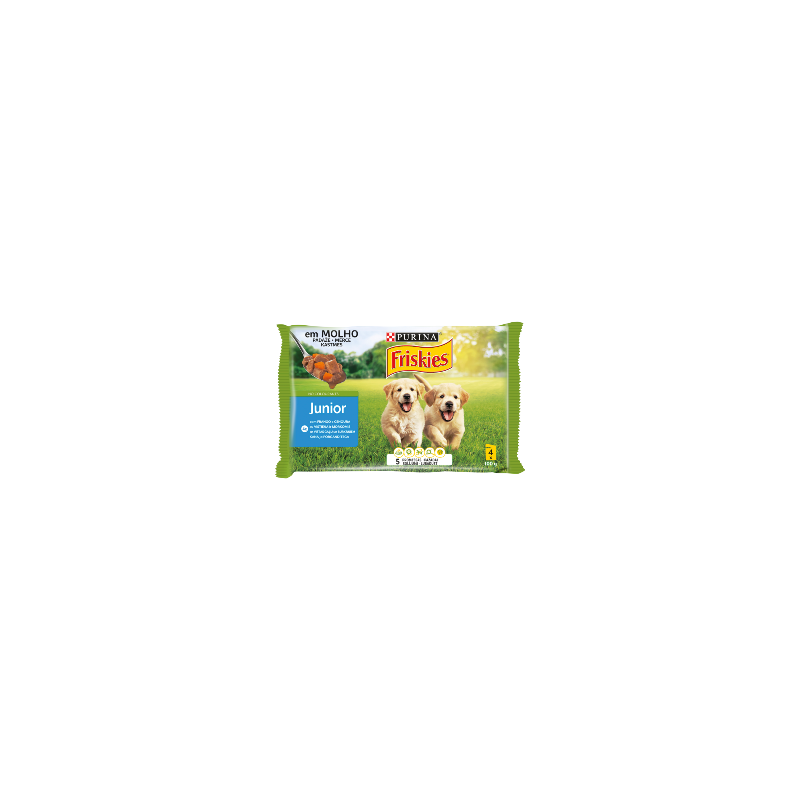 Friskies Junior com Frango e Cenouras em Molho | Wet (Saqueta) 4 x 100 g