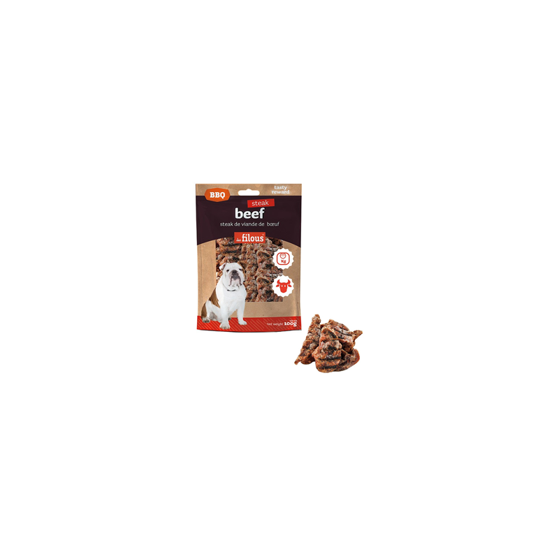 Eurosiam Dog Snack Beef Steak BBQ 100 g