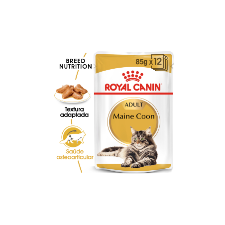 Royal Canin Cat Maine Coon Adult | Wet (Saqueta) 12 X 85 g