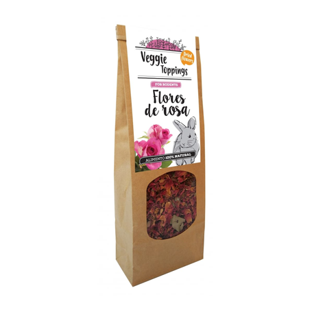 Suplemento para Roedores Cominter Veggie Toppings Flores de Rosa 45 g