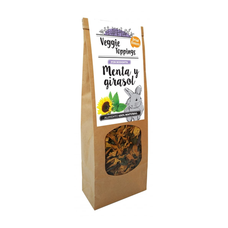 Suplemento para Roedores Cominter Veggie Toppings Menta & Girassol 45 g