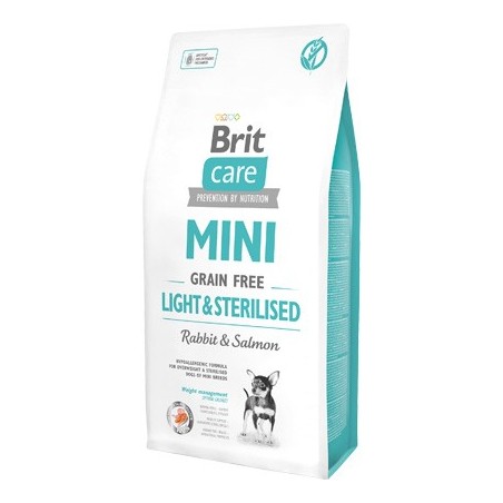 Brit Care Dog Mini Light & Sterilized Grain-free | Rabbit & Salmon 400 g