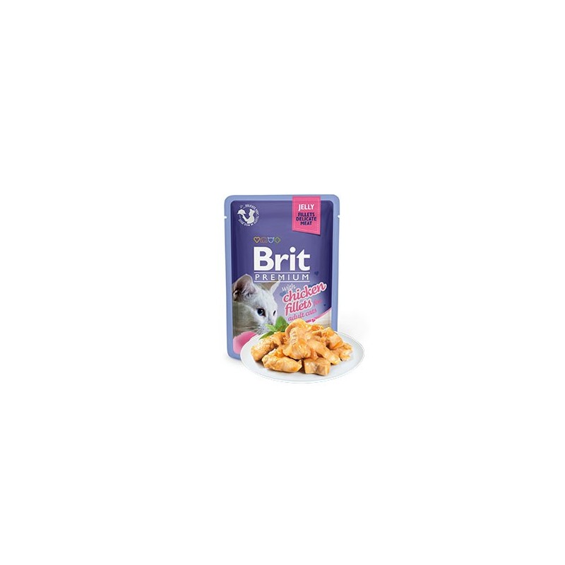 Brit Premium by Nature Cat Delicate Fillets in Jelly with Chicken | Wet (Saqueta) 85 g