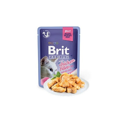 Brit Premium by Nature Cat Delicate Fillets in Jelly with Chicken | Wet (Saqueta) 85 g