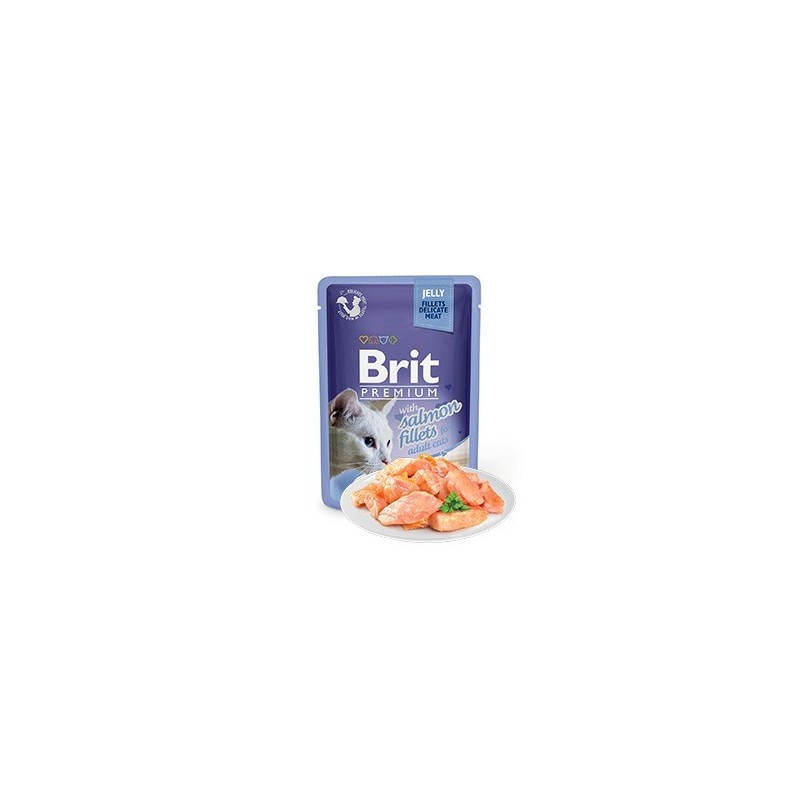 Brit Premium by Nature Cat Delicate Fillets in Jelly with Salmon | Wet (Saqueta) 85 g