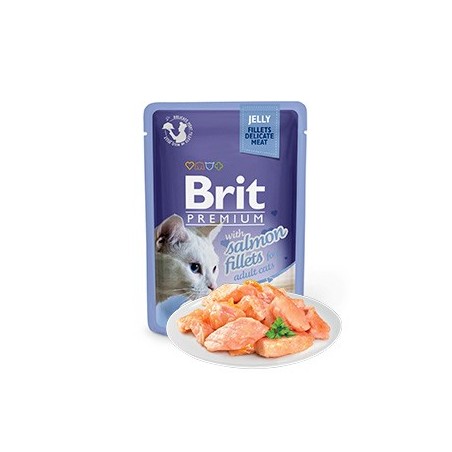 Brit Premium by Nature Cat Delicate Fillets in Jelly with Salmon | Wet (Saqueta) 85 g