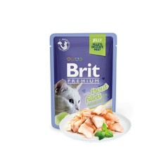 Brit Premium by Nature Cat Delicate Fillets in Jelly with Trout | Wet (Saqueta) 24 X 85 g