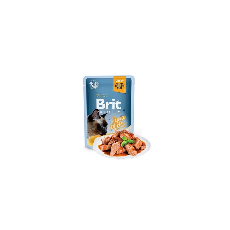 Brit Premium by Nature Cat Delicate Fillets in Gravy with Tuna | Wet (Saqueta) 24 X 85 g