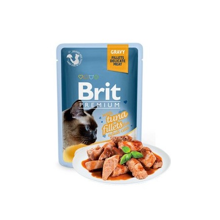 Brit Premium by Nature Cat Delicate Fillets in Gravy with Tuna | Wet (Saqueta) 24 X 85 g