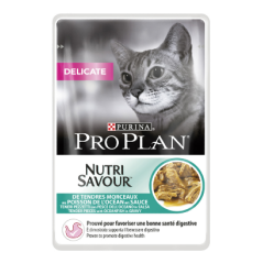 Pro Plan Cat Adult NutriSavour Delicate with Ocean Fish | Wet (Saqueta) 26 X 85 g